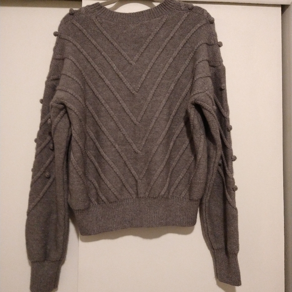 &merci pom pom cable knit sweater - Picture 9 of 10